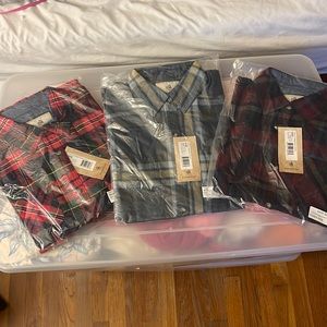 3 brand new size small womens flannels